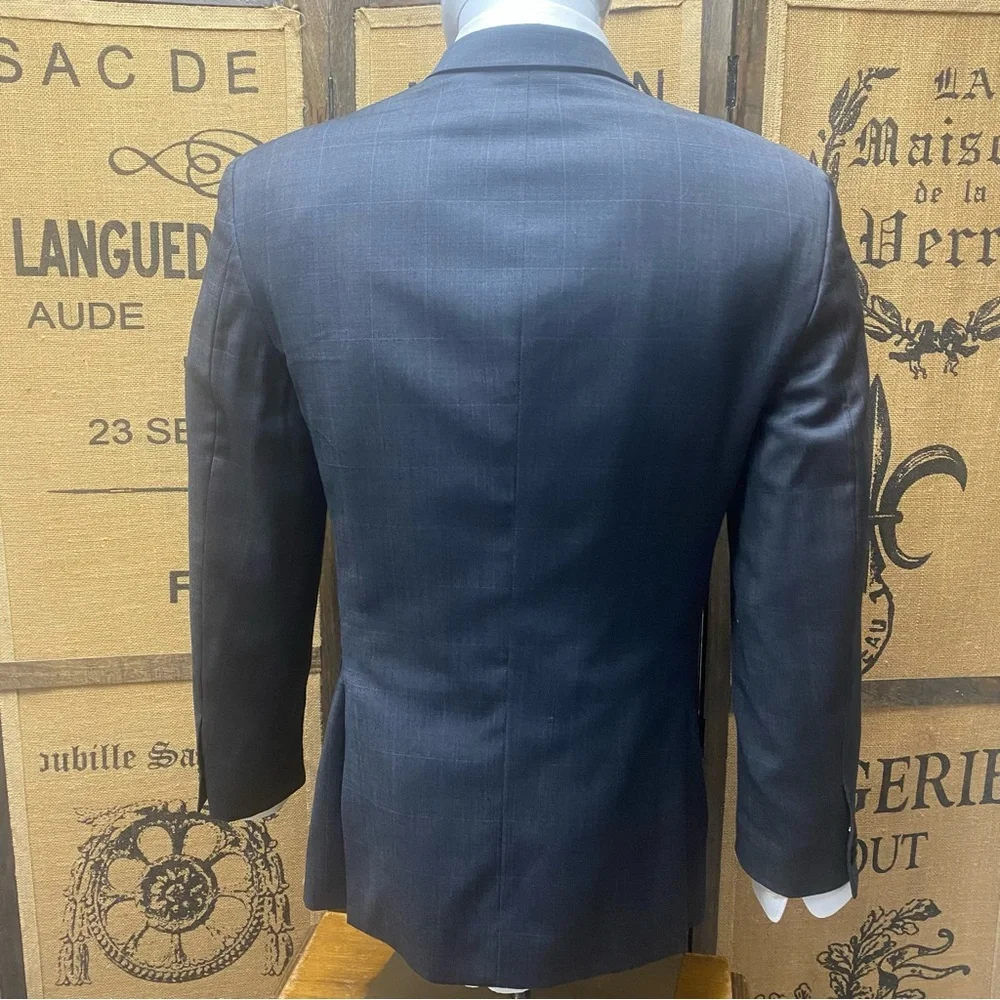 Tommy Hilfiger Windowpane Wool Blend Blazer, 40R